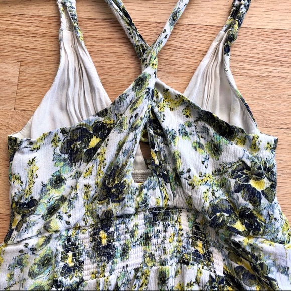 Free People Washed Ashore Green Floral Dress size XS - Picture 5 of 8